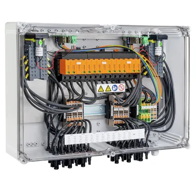 Weidmüller Generatoranschlusskasten PVC DC 2I 1O 6MPP | Photovoltaik Stringbox | 12 Eingänge | IP65 | weiß