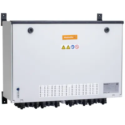 Weidmüller Generatoranschlusskasten PVC DC | 24 Eingänge | IP65 | 41A | 600x485x255mm | weiß