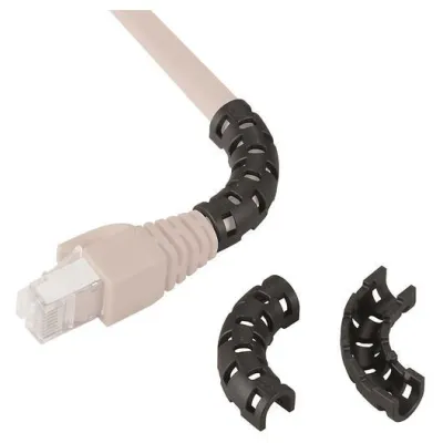 Weidmüller Knickschutz IE-CABLE-BENDER-90 2704480000 | Industrial Ethernet Kabelschutz | 6,5 mm | Rundkabel | schwarz