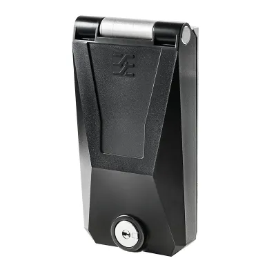 Weidmüller Elektronik-Leergehäuse IE-FC-SFM-KEY2 | IP65 | abschließbar | Metalldeckel | 67x134x27,5 mm | Schwarz RAL9005