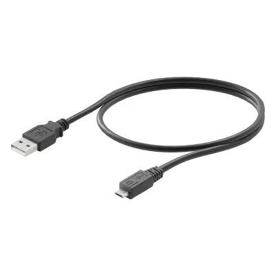 Weidmüller USB-Kabel IE-USB-A-MICRO-1.8M | USB-A auf Micro-USB | 1,8 m | PVC | schwarz | Industrial Ethernet