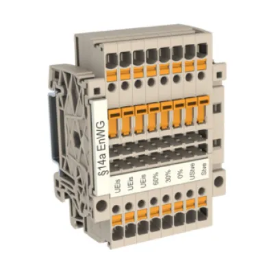 Weidmüller Klemmblock 8000164226 | EnWG | Trennreihenklemme 14A-9 EEG-AAR | 0,5-2,5mm² | 20A | 8-fach | inkl. Markierer