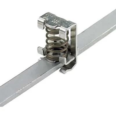 Legrand Schirmanschlussklemme KLBÜ 3-8 | 1600480000 | für 3-8 mm Kabel | Sammelschiene 10x3 mm | Federanschluss | Stahl