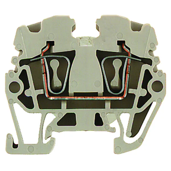 WEIDMÜLLER Reihenklemme ZDUA 2.5-2 | Durchgangsklemme 0,5-2,5mm² | Zugfederanschluss | 24A 500V | 1 Etage | beige