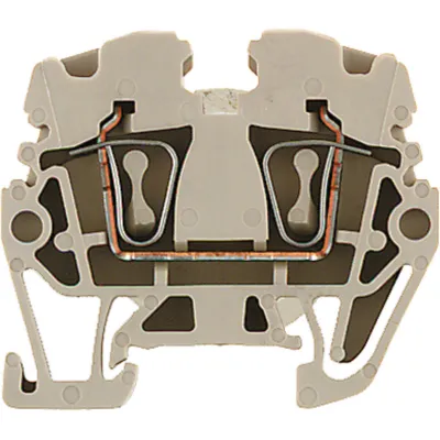 WEIDMÜLLER Reihenklemme ZDUA 2.5-2 | Durchgangsklemme 0,5-2,5mm² | Zugfederanschluss | 24A 500V | 1 Etage | beige