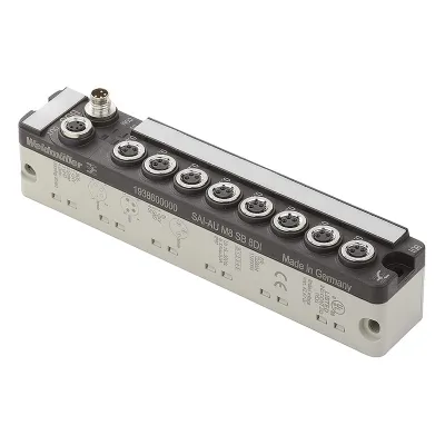 Weidmüller Sensor/Aktor Verteiler SAI-AU M8 SB 8DI | Digital/Analog I/O Modul | 8DI | Sub-Bus | IP67 | Industrie Robust