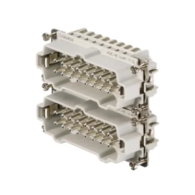 Weidmüller Kontakteinsatz HDC HE 16 MT 17-32 | Stift | 16-polig | Federzug | 16A | 500V | Thermoplast