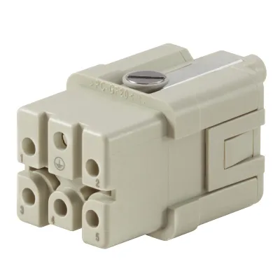 Weidmüller Kontakteinsatz Buchse HDC HQ 5 FC 1912460000 | 5-polig | Crimp | 16A | 250V | Thermoplast | Silberkontakte