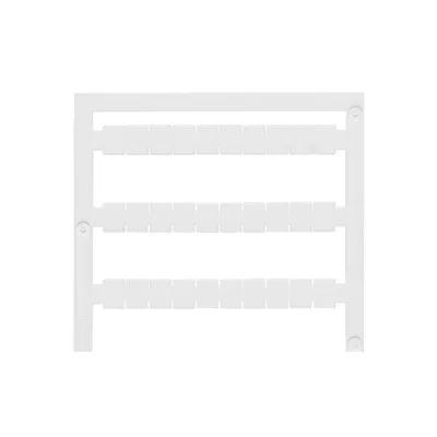 Weidmüller Klemmenmarkierung WS 8/6 PLUS MC NE 1951880000 | 8x6mm | unbedruckt | Raster 6mm | weiß | halogenfrei