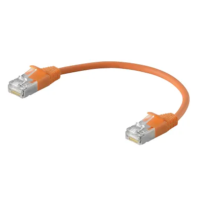 Weidmüller Patchkabel RJ45 IE-C6OP8L#3009480003 | Cat6 SF/UTP | 0,3m | Ethernet Datenleitung | IP30 | orange