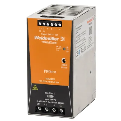 Weidmüller Schaltnetzgerät PRO ECO3 1469540000 | 240W | 24V DC | 10A | 3-phasig | Tragschiene | IP20