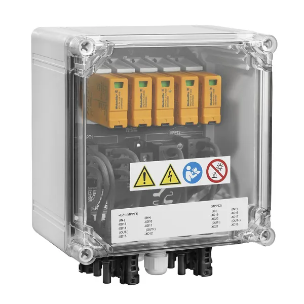 Weidmüller Generatoranschlusskasten PVNDC2IN/1OUTX2 | DC-Stringbox | 2 MPPT | 4 Eingänge | IP65 | 1100V | Weiß