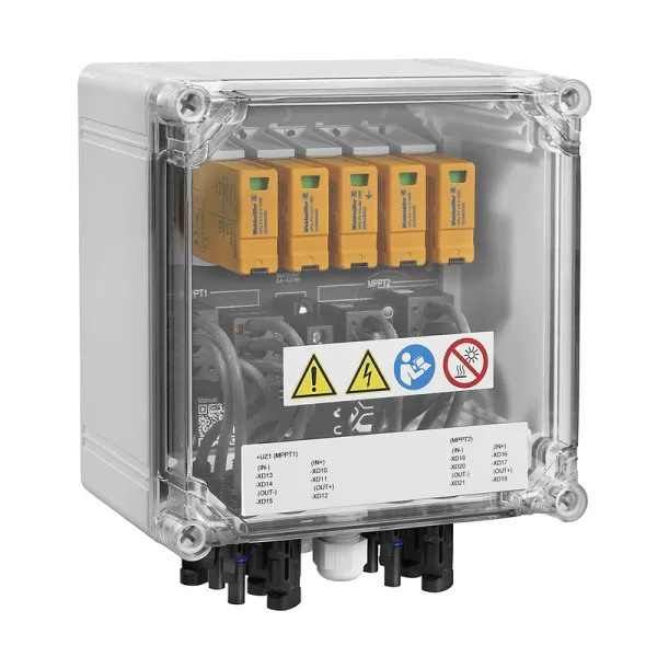 Weidmüller Generatoranschlusskasten PVNDC2IN/1OUTX22MPPT 2866340000 | 4 Eingänge | 1100V DC | IP65 | Kunststoff | weiß