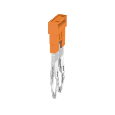 Weidmüller Querverbinder ZQV 2.5N/2 1527540000 | Z-Reihe | 2-polig | steckbar | isoliert | 24A | 400V | orange