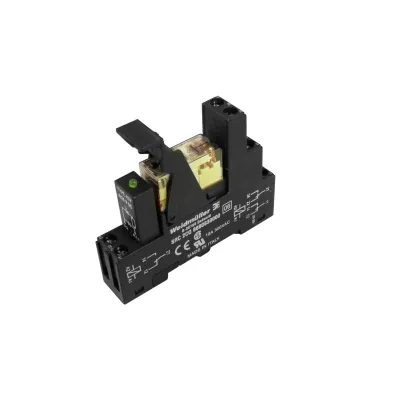 Weidmüller Schaltrelais RCLKIT 24VDC 2CO LED GN | 2 Wechsler | 24 V DC | 8A | Schraubanschluss | AgNi | IP20 | grün