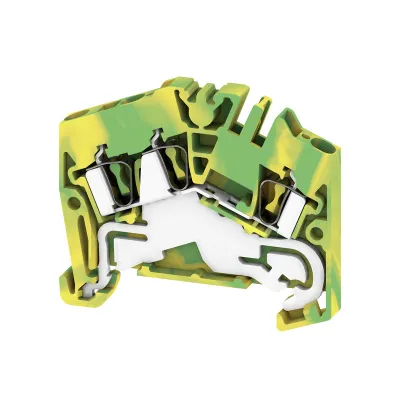 Legrand Schutzleiter-Reihenklemme ZPE 2.5-2/3AN | 2,5mm² | Hutschiene 35mm | Zugfederanschluss | 3-polig