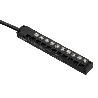 Weidmüller Sensor-Aktor-Verteiler SAI-10L-VPFC-3A-M08L-PNP-05U04 | 10-fach | 3-polig | M8 | 5m | IP68 | LED | schwarz