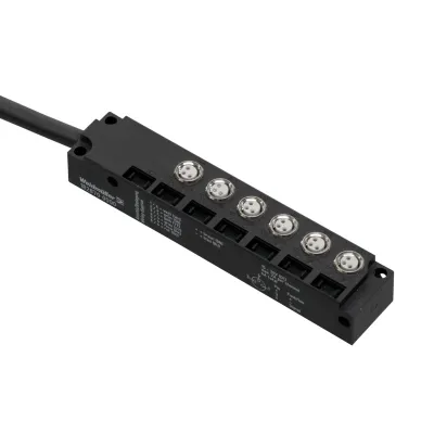 Weidmüller Sensor-Aktor-Verteiler SAI-6-F 3P M8 L5M | 6-fach | 5m Leitung | M8 | IP68 | LED-Anzeige | schwarz