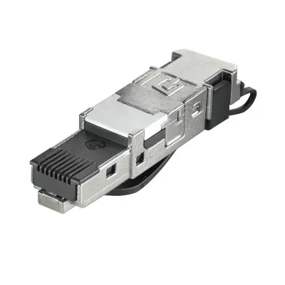 Weidmüller RJ45 Stecker IE-PS-RJ45-FH-BK 1963600000 | Cat.6A | werkzeuglos | geschirmt | IDC | 8-adrig | IP20