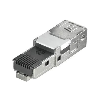 Weidmüller Modularer RJ45-Steckverbinder Cat6A | werkzeuglos | geschirmt | IP67 | Industrial Ethernet