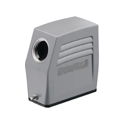Weidmüller Steckverbinder-Gehäuse HDC 15A TSLU 1PG16G | Aluminium | längsbügelverriegelung | IP66 | grau