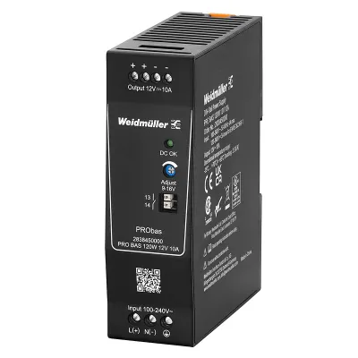 Weidmüller Stromversorgung PRO BAS 120W 2838450000 | Hutschienen-Netzteil 12V 10A | IP20 | kurzschlussfest
