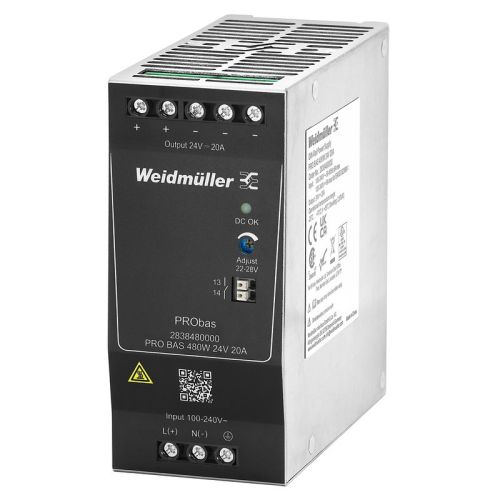 Bild: Weidmüller Stromversorgung 24V DC 20A, PRO BAS 480W 24V 20A