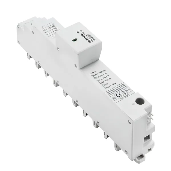 Weidmüller Überspannungsableiter VPU ZPA S I 3+1 | Typ 1+2 | 4-polig | 240V | 20kA | IP30 | optische Anzeige