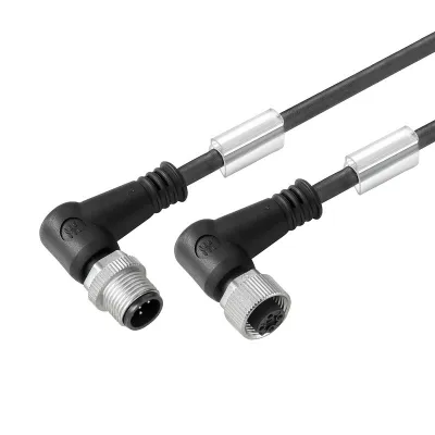 Weidmüller Sensor-Aktorkabel SAIL-M12WM12W-4-2.0U | M12 Stecker/Buchse 4-polig | 2m | PUR | rechtwinklig | IP65