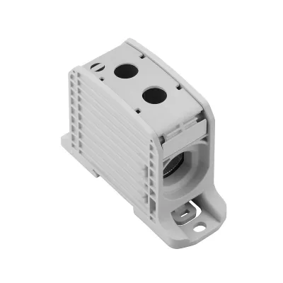 Weidmüller Reihenklemme WPD 132 1X185/1X185 | Potentialverteilerklemme 353A 1000V | 1-polig | Hutschiene TH35 | grau