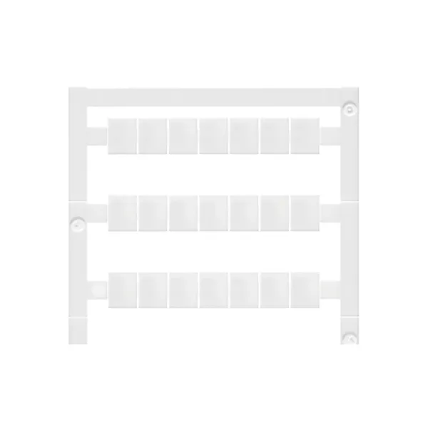 Weidmüller Klemmenmarkierung WS 10/8 PLUS MC NE WS 1905950000 | 8 mm Rastermaß | unbedruckt | halogenfrei | weiß