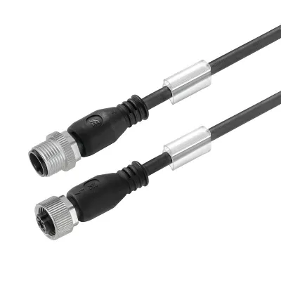Weidmüller Sensor-Aktor-Kabel SAIL-M12GM12G-4-5.0U | M12 Stecker/Buchse | 4-polig | 5m | PUR | IP65 | schwarz