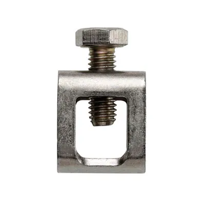 Legrand Zugbügel ZB 35 | 266500000 | Sammelschienenklemme 10x3mm | max. 35mm² | M6 | unisoliert | B=14mm | blank