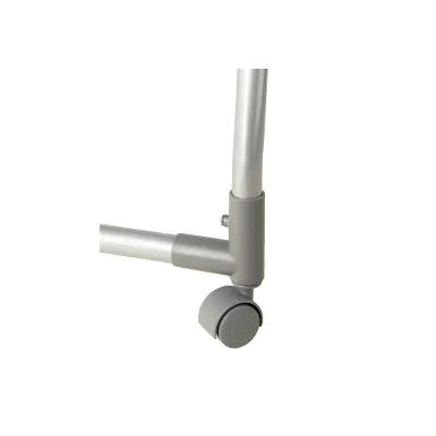 WENKO Kleiderständer 4364100100 | klappbar & höhenverstellbar | mit Rollen | Metall | 168x49x88 cm | Silber