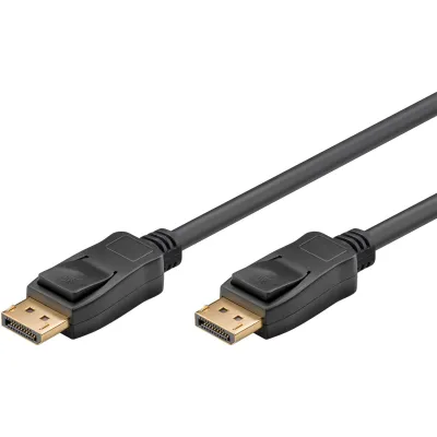 Goobay DisplayPort Verbindungskabel 61698 | DP 1.4 Kabel | 3m | 8K 60Hz | UHD | 32,4 Gbit/s | Schwarz