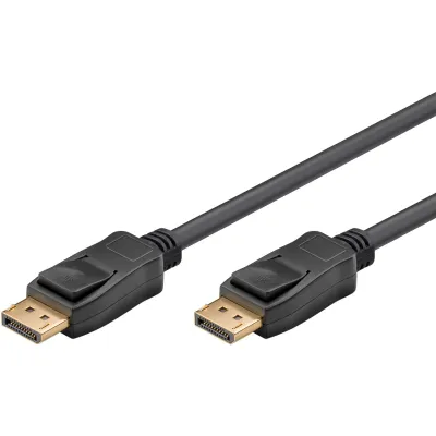 Goobay DisplayPort Verbindungskabel 61698 | DP 1.4 Kabel | 3m | 8K 60Hz | UHD | 32,4 Gbit/s | Schwarz