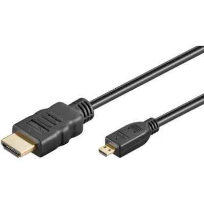 Wentronic HDMI Kabel HighSpeed 0,5 m,Ethernet,sw 53780