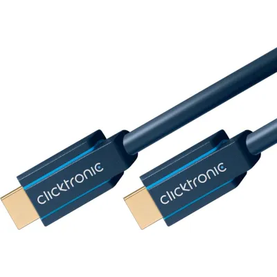 Clicktronic HDMI Kabel 12,5m | High Speed mit Ethernet | 2-fach Schirmung | vergoldete Kontakte