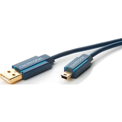 Wentronic Mini-USB 2.0-Adapterkabel 3m,TypB 70128