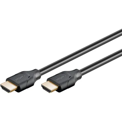 Goobay HDMI Kabel Ultra High-Speed 61642 | 8K@60Hz | Ethernet | eARC | VRR | UHD | 48 Gbit/s | 2.1 | Schwarz