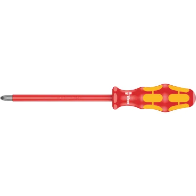 Wera VDE Schraubendreher 162i PH3 x 150 mm | Kreuzschlitz Phillips | isoliert 1000V | Lasertip | Mehrkomponenten-Griff