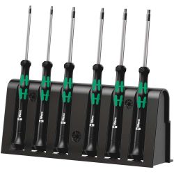 Wera 2067/6 Elektroniker TORX BO-Schraubendrehersatz + Rack