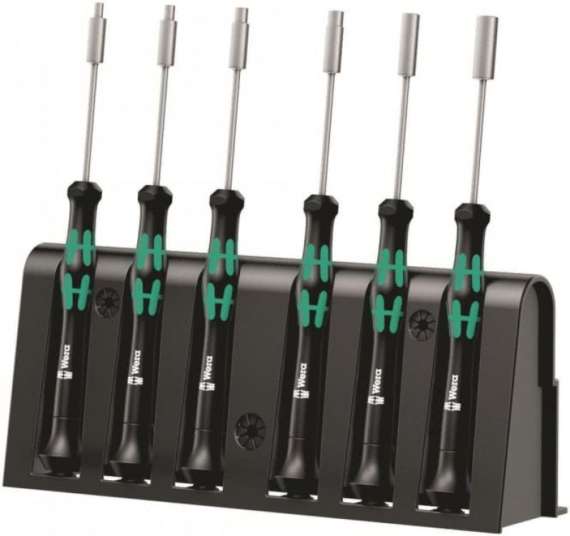 Wera 2069/6 Elektroniker Schraubendrehersatz + Rack