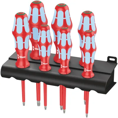 Wera Schraubendreherset 3167 i/7 VDE Edelstahl 05022767001 | 7-teilig | TORX | isoliert 1000V | Kraftform Griff | Box