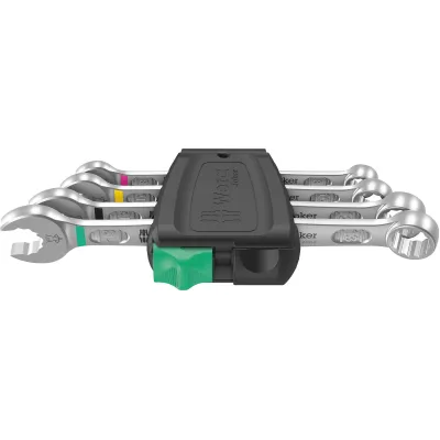 Wera Ringmaulschlüssel-Satz 6003 Joker 4 Set 1 | 05020228001 | 4-teilig | 8-13 mm | für enge Bauräume | Kunststoffbox