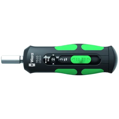 Wera Drehmomentschraubendreher 7510 / 05075810001 | 1/4" Antrieb | 1-3 Nm | Schnelleinstellung | Signalton | 150 mm