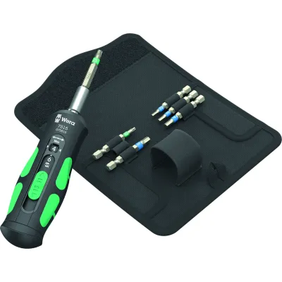 Wera Drehmoment-Schraubendreher 7515/7 | Safe-Torque Speed Bicycle | 7-teiliges Set | 2–6 Nm | Tasche | Schwarz