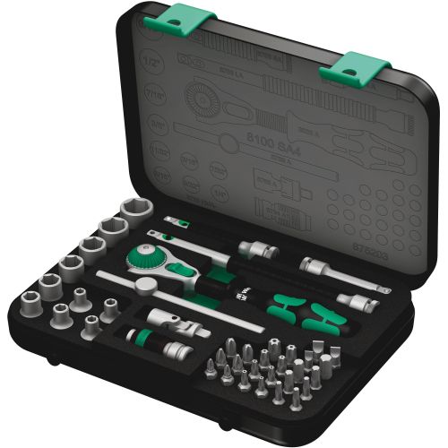 Bild: Wera 8100 SA 4 Zyklop Speed- Knarrensatz, 1/4 , zöllig