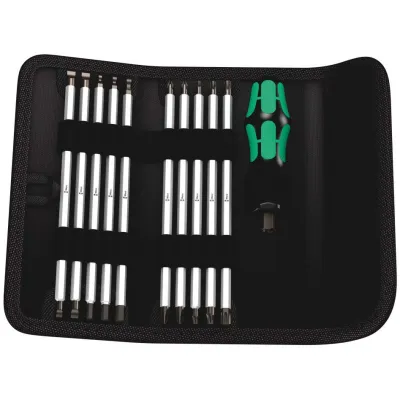 Wera Schraubendreherset 88/1 Vario-Satz 05002990001 | 11-tlg. | Kraftform Kompakt | PH PZ Schlitz TX | Tasche