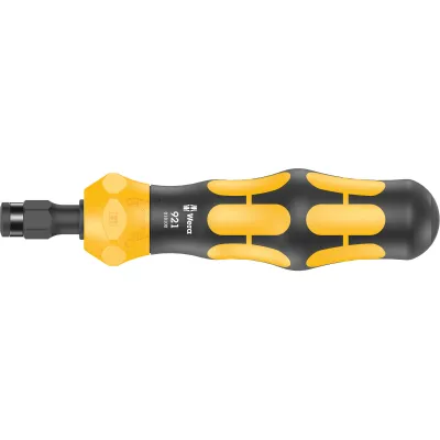 Wera Schlagschraubendreher 921 Kraftform Plus | 1/4 Zoll | 25 Nm | durchgehende Klinge | 163,5 mm | schwarz/gelb